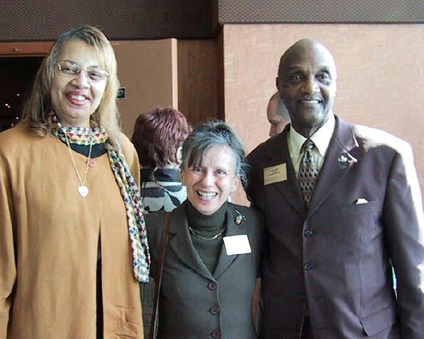 Deb Griffin, Wendy, and Jay Hall in Green Room